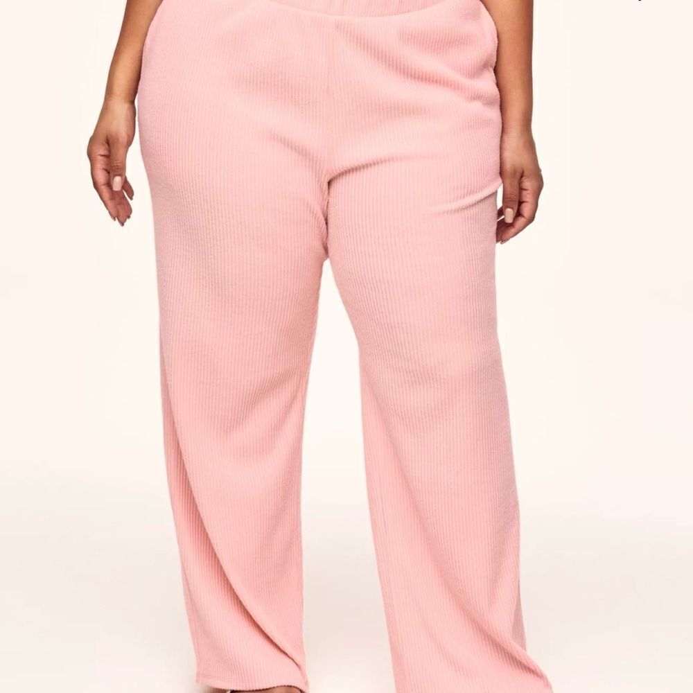 Ad0re Me Riley Rib Lounge Pant Plus Pink 1X NWT IN PACKAGE